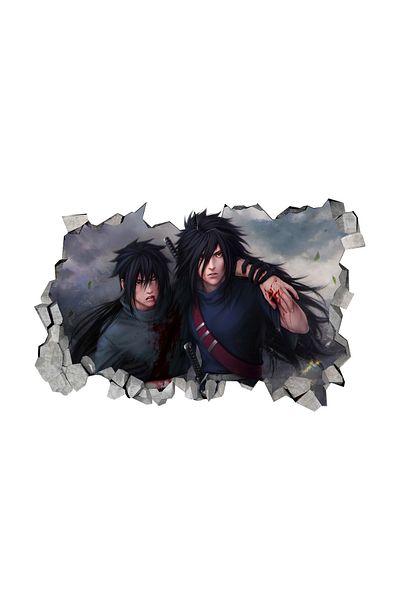 BV Decorative sticker, 3D hole in the wall, Naruto, 85 cm, 1028STK-2