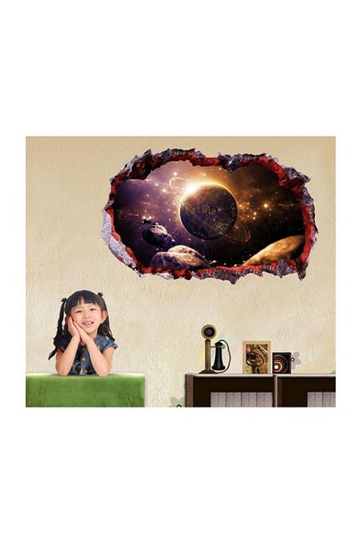 BV Decorative sticker, hole in the wall 3D, Planet, 85 cm, 1042STK-1