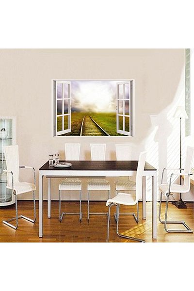 BV Decorative sticker, 3D Window, Road, 85 cm, 514PCS