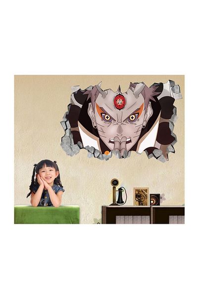 BV Decorative sticker, 3D hole in the wall, Naruto, 85 cm, 1053STK-2