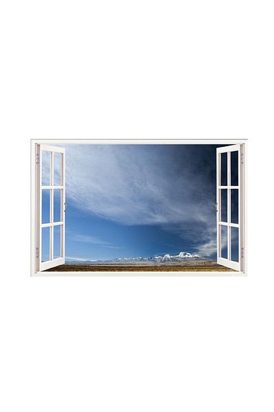 BV Decorative sticker, 3D Window, Sky, 85 cm, 696STK