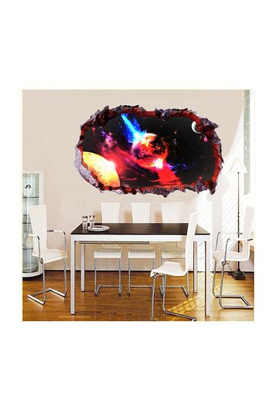 BV Decorative sticker, hole in the wall 3D, Planet, 85 cm, 1033STK-1