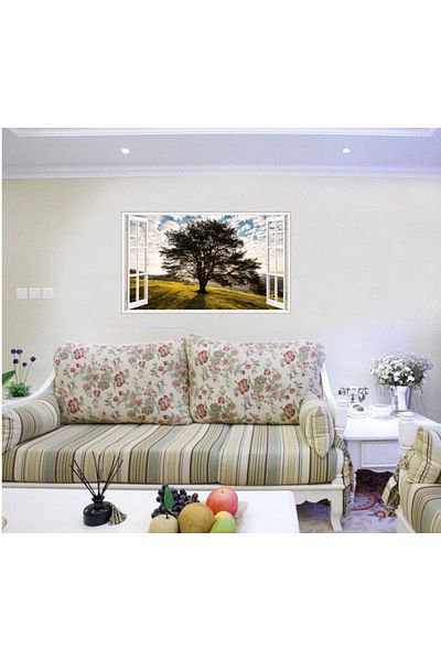 BV Decorative sticker, 3D window, Tree, 85 cm, 632STK