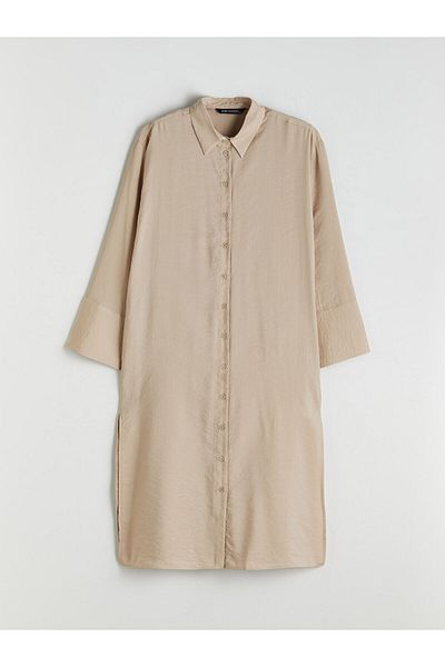 LC Waikiki Oversize Modal Blend Women's Shirt Tunic Dress