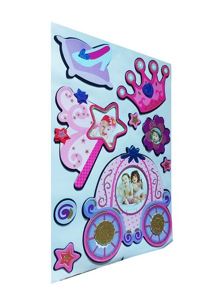 BV Decorative sticker, Carriage with pictures, 45 cm, WX-EB006