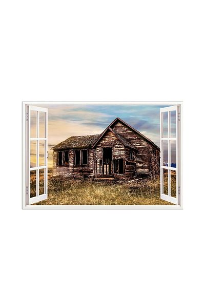 BV Decorative sticker, 3D Window, House, 85 cm, 620PCS