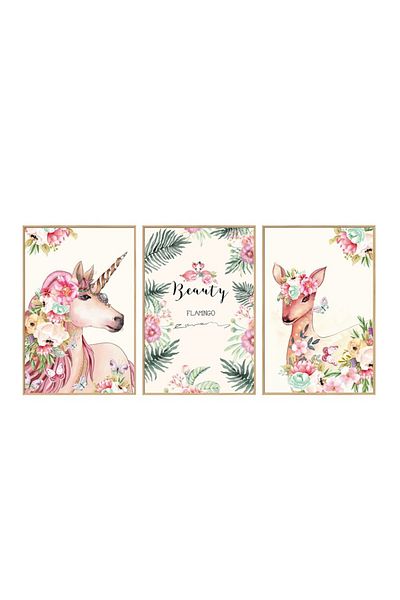 BV Decorative sticker, Flamingo painting, 93 cm, 791STK