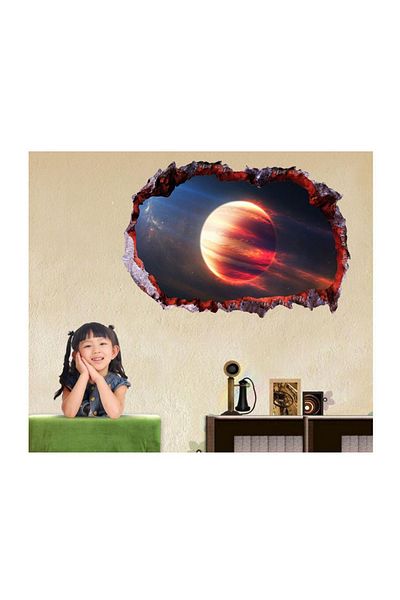 BV Decorative sticker, hole in the wall 3D, Planet, 85 cm, 1041STK-1