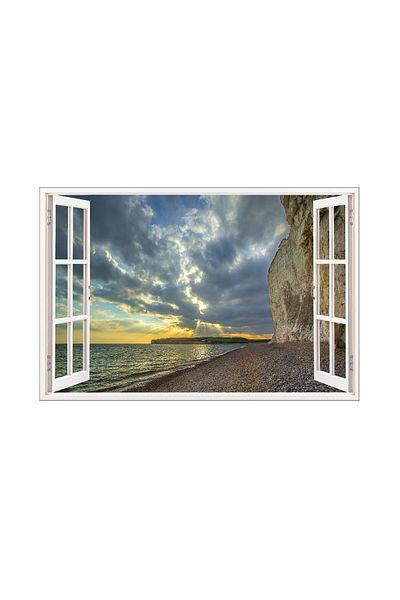 BV Decorative sticker, 3D window, Ocean, 85 cm, 589STK
