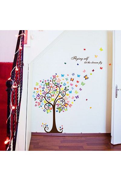 BV Decorative sticker, Tree with butterflies, 130 cm, 799STK
