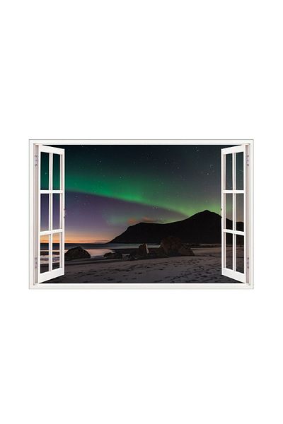 BV Decorative sticker, 3D Window, Aurora Borealis, 85 cm, 692STK