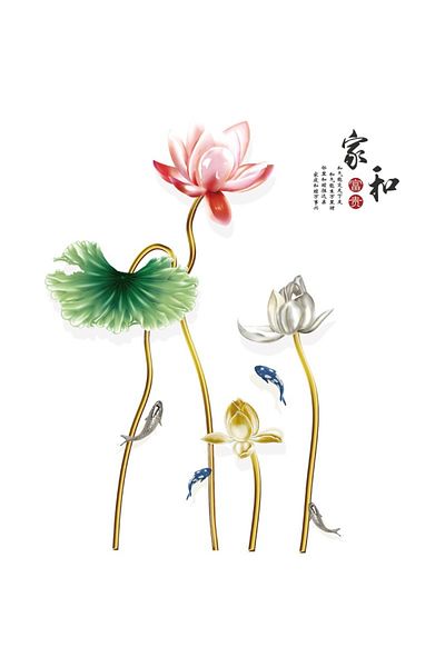 BV Decorative sticker, Flowers, 120 cm, 755STK