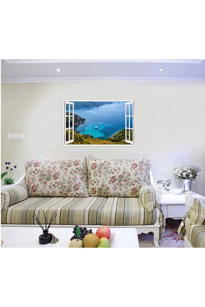 BV Decorative sticker, 3D window, Ocean, 85 cm, 665STK