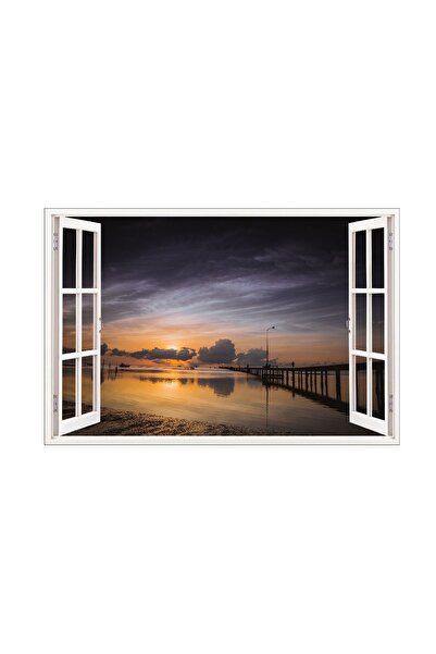 BV Sticker decorativ, Fereastra 3D, Ocean, 85 cm, 593STK