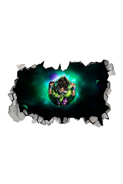 BV Decorative sticker, 3D hole in the wall, Dragon Ball, 85 cm, 1023STK-2