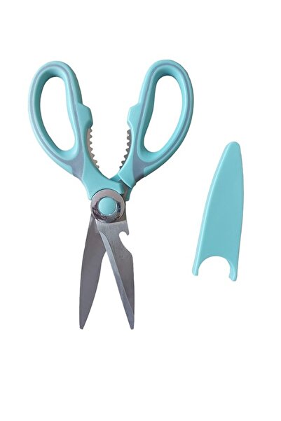 BV Foarfece de bucătărie cu capac, turcoaz, 21 cm, HML50