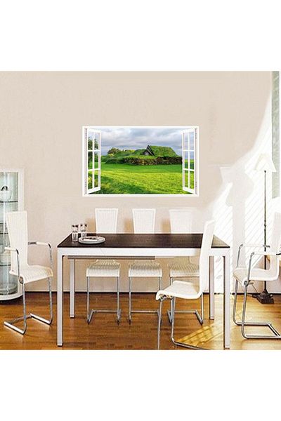 BV Decorative sticker, 3D Window, House, 85 cm, 626STK