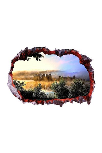 BV Decorative sticker, 3D hole in the wall, Fauna, 85 cm, 161STK-1
