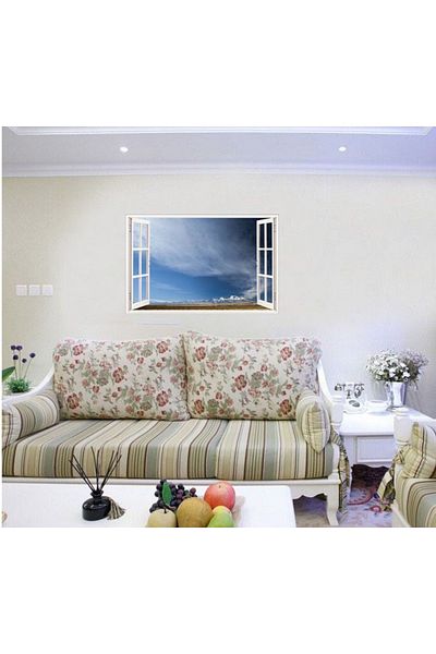 BV Decorative sticker, 3D Window, Sky, 85 cm, 696STK