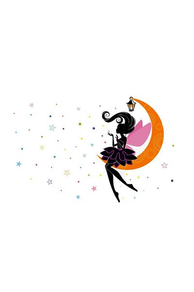 BV Decorative sticker, Princess on the Moon, 122 cm, 707STK