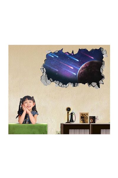BV Decorative sticker, hole in the wall 3D, Planet, 85 cm, 1045STK-2