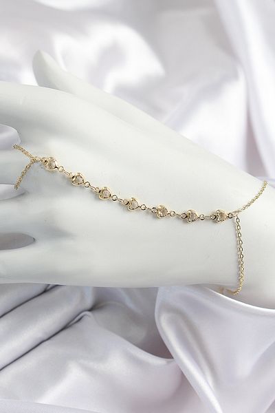 SeyCey.co Brass Heart Zircon Stone Y Model Gold Color Women's Shahmeran