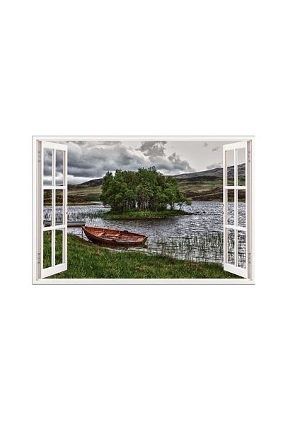 BV Decorative sticker, 3D window, Lacquer, 85 cm, 606STK