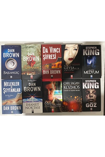 Altın Kitaplar 10 Kitap Set Da Vinci Şifresi İhanet Noktası Cehennem Başlangı...