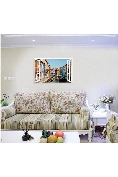 BV Decorative sticker, 3D Window, Venice, 85 cm, 694STK