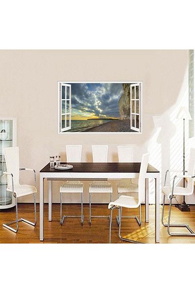 BV Decorative sticker, 3D window, Ocean, 85 cm, 589STK