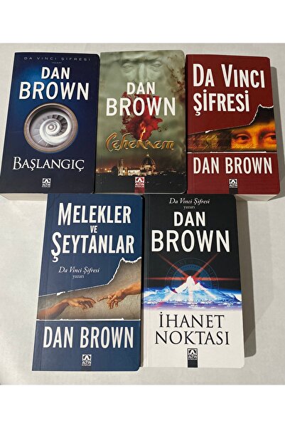 Altın Kitaplar Dan Brown Set 5 Kitap (MELEKLER VE ŞEYTANLAR, DA VİNCİ ŞİFRESİ...
