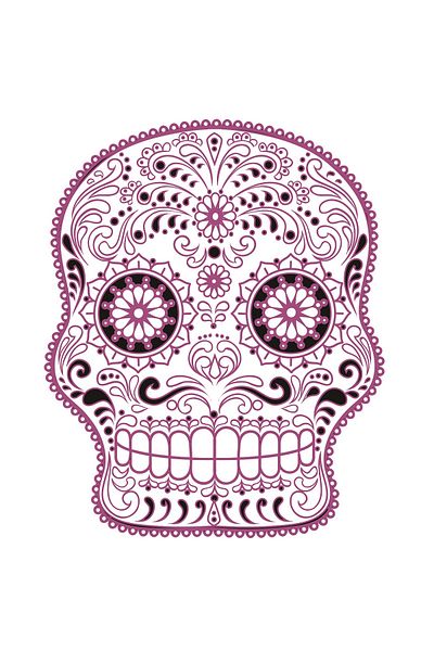BV Autocolant decorativ, craniu, 78 cm, 216STK-8