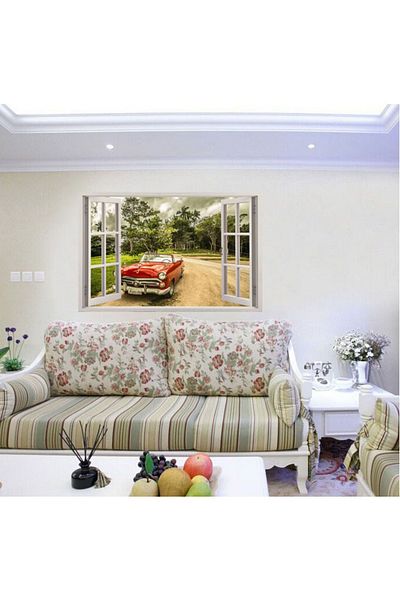 BV Decorative sticker, 3D Window, Car, 85 cm, 506STK