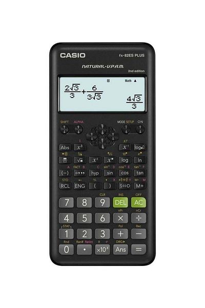 Casio Scientific Calculator, Second Edition FX-82ESPLUS-2-WDTV - Black