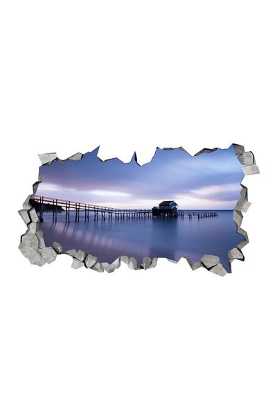 BV Decorative sticker, hole in the wall 3D, Beach, 85 cm, 168STK-1