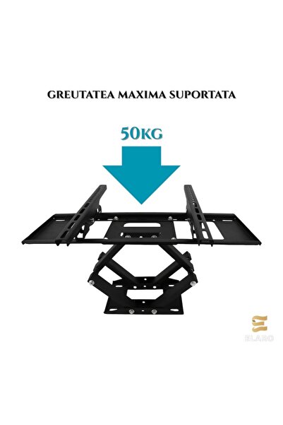ELARO Suport Tv Reglabil, 40-80 Inch, 50 Kg, 200x200-400x600, 50 Cm, Montaj Rapid