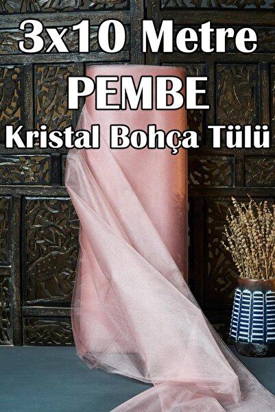 Dantelux Tul de cristal multifuncțional (Bohça Tulle) 3x10 metri - roz pudra