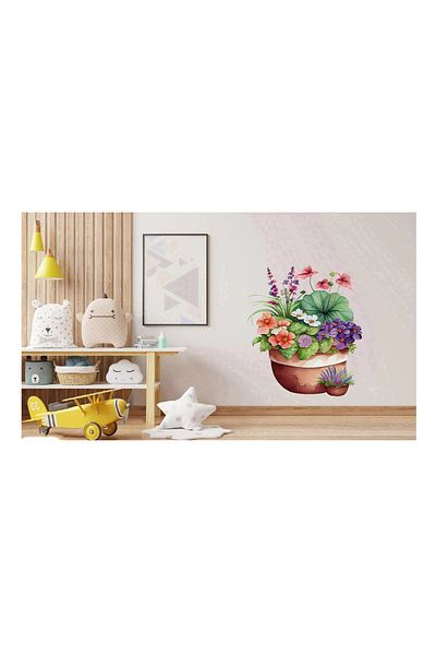 BV Decorative Sticker, Flower Pot, Multicolor, 74 cm, 1261STK-8