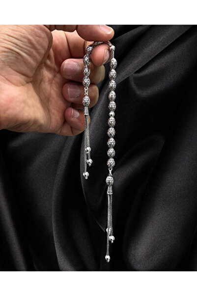 Erbab i Kehribar ÖZEL TASARIM 925 AYAR GÜMÜŞ ZAZA TESBİH