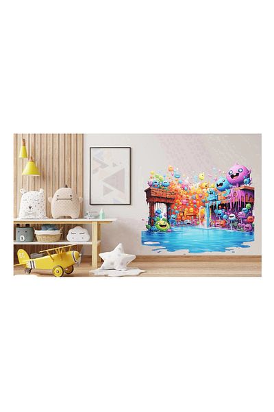 BV Decorative Sticker, Pastel Colors, Smiles, Multicolor, 69 cm, 1347STK-1