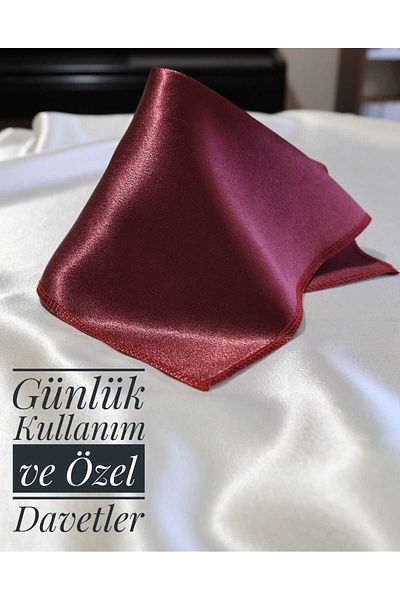 Store Satin Plain Men's Pocket Medallion Jacket Handkerchief