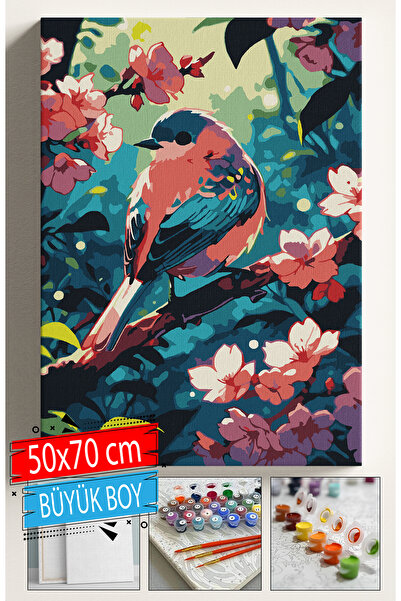 Sulepas Sayılarla Boyama Seti Numaralı Tuval Fırça Boya Dahil Kasnaklı Set 50...