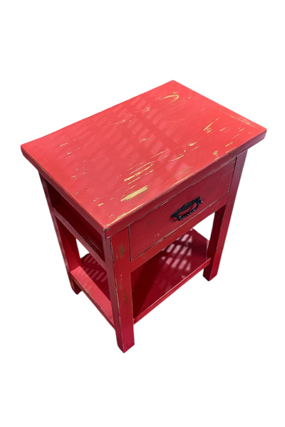 Evperisiym Evperisi Home ahşap eskitme tasarım köşe sehpa & komodin