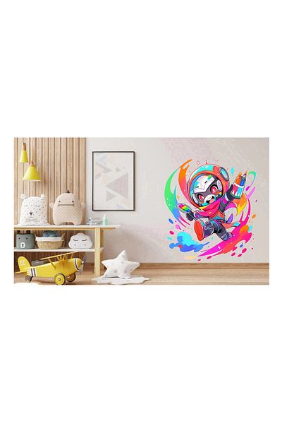 BV Decorative Sticker Superhero Boy, Multicolor, 61 cm, 1311STK-8