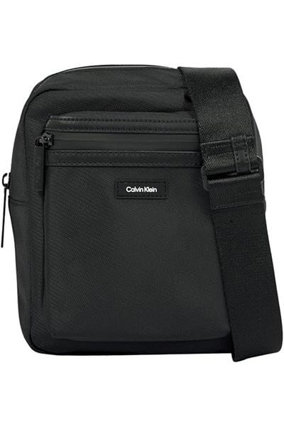 Calvin Klein Calvin Klein Men's Essential Reporter Small Shoulder Bag, Black (Ck Black), One Size