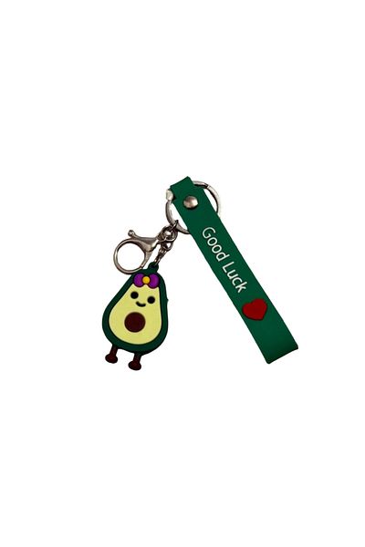 OEM Avocado Keychain With "Good Luck" Message – Cute Accessory For Keys or Bag