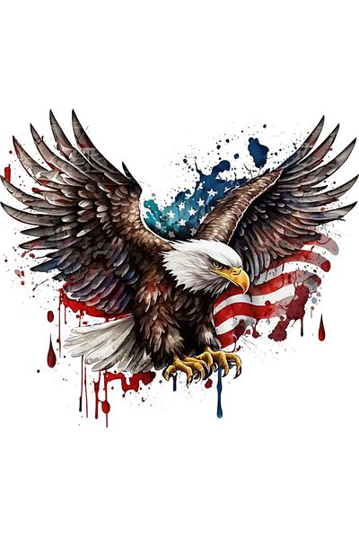 BV Decorative Sticker, American Eagle, Multicolor, 67 Cm, 1270stk-2