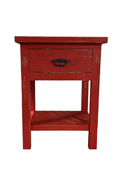 Evperisiym Evperisi Home ahşap eskitme tasarım köşe sehpa & komodin