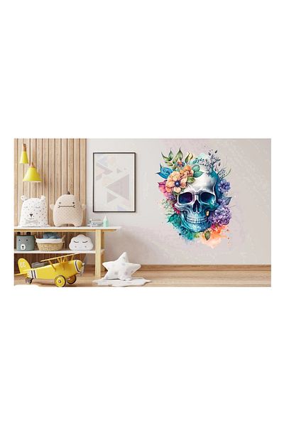 BV Decorative sticker, Skull, Multicolor, 72 cm, 1274STK-5