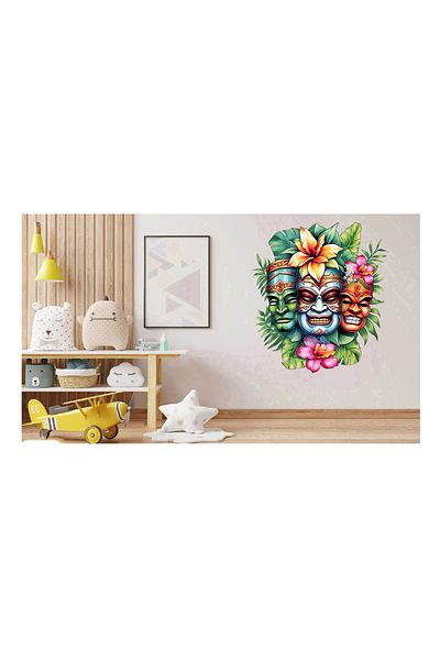 BV Decorative sticker, Mask, Multicolor, 68 cm, 1288STK-5